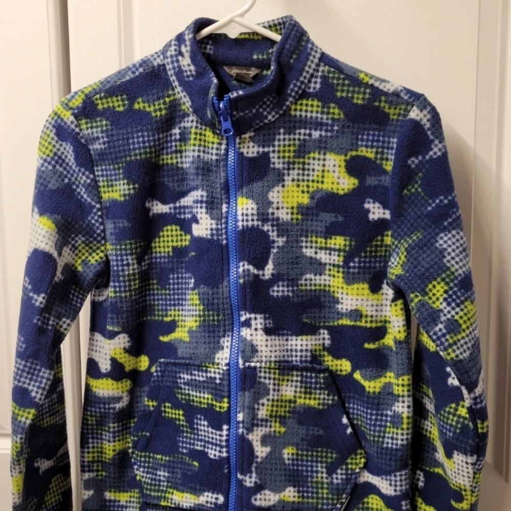 Eddie Bauer Fleece Jacket Boys Size: Medium 10-12 Full Zip Kids